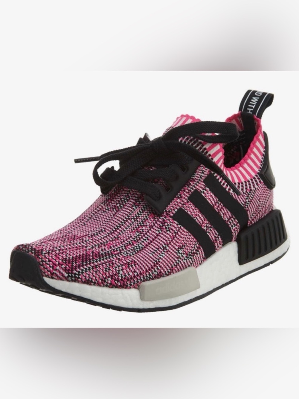 EUC Super cute Adidas NMD R1 shock pink running sneakers